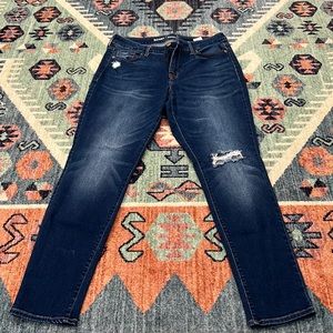 Old Navy Rockstar Mid Rise Distressed Jeans